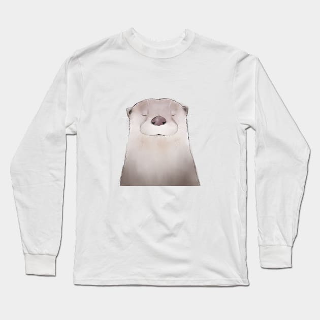 North American River Otter Long Sleeve T-Shirt by OtterFamily